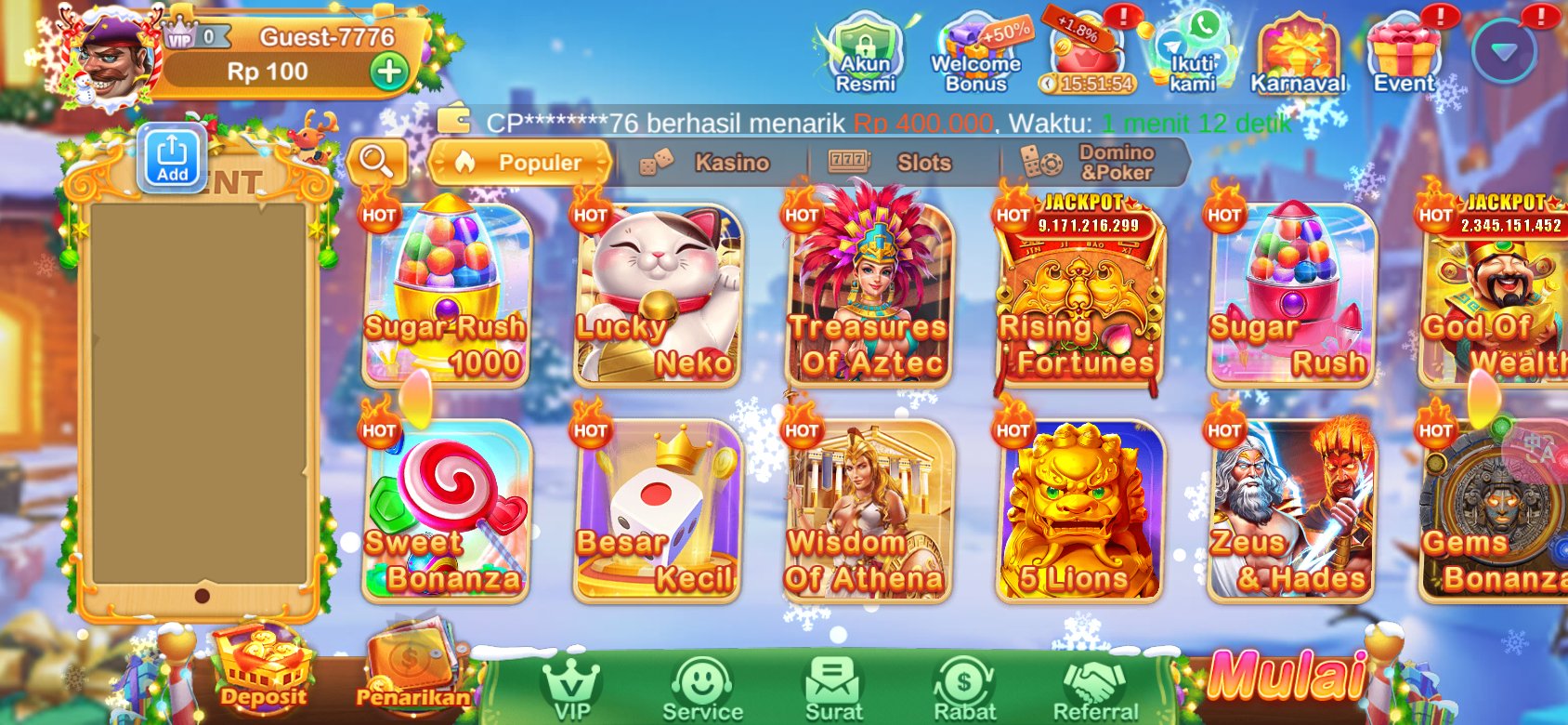 Permainan slot terbaik dengan jackpot hingga miliaran di K3K3 2 4 1383 O.